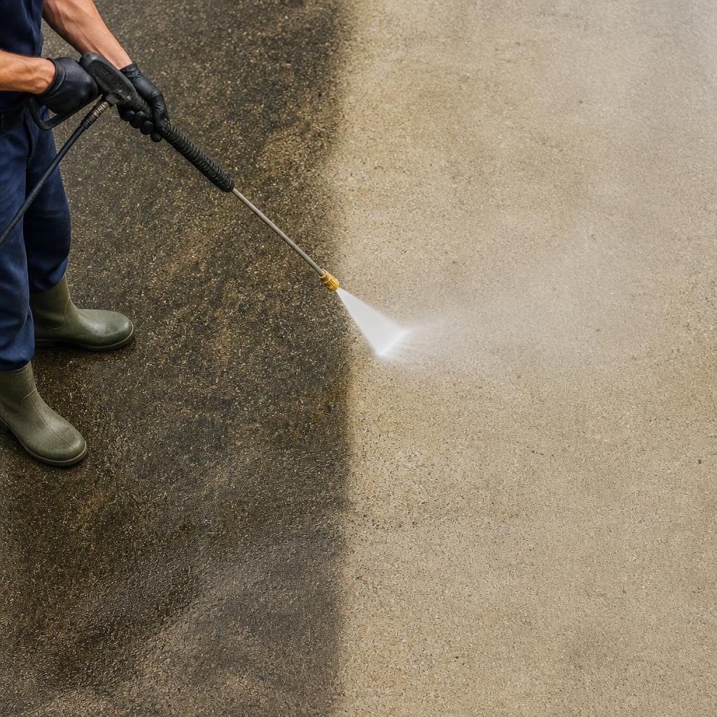 Concept service spotlight post for pressure washing